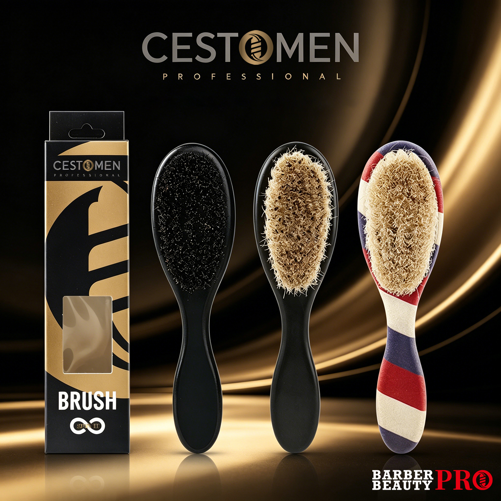 Men'S Grooming Hair - 1pc Professional Barber Fade Brush for