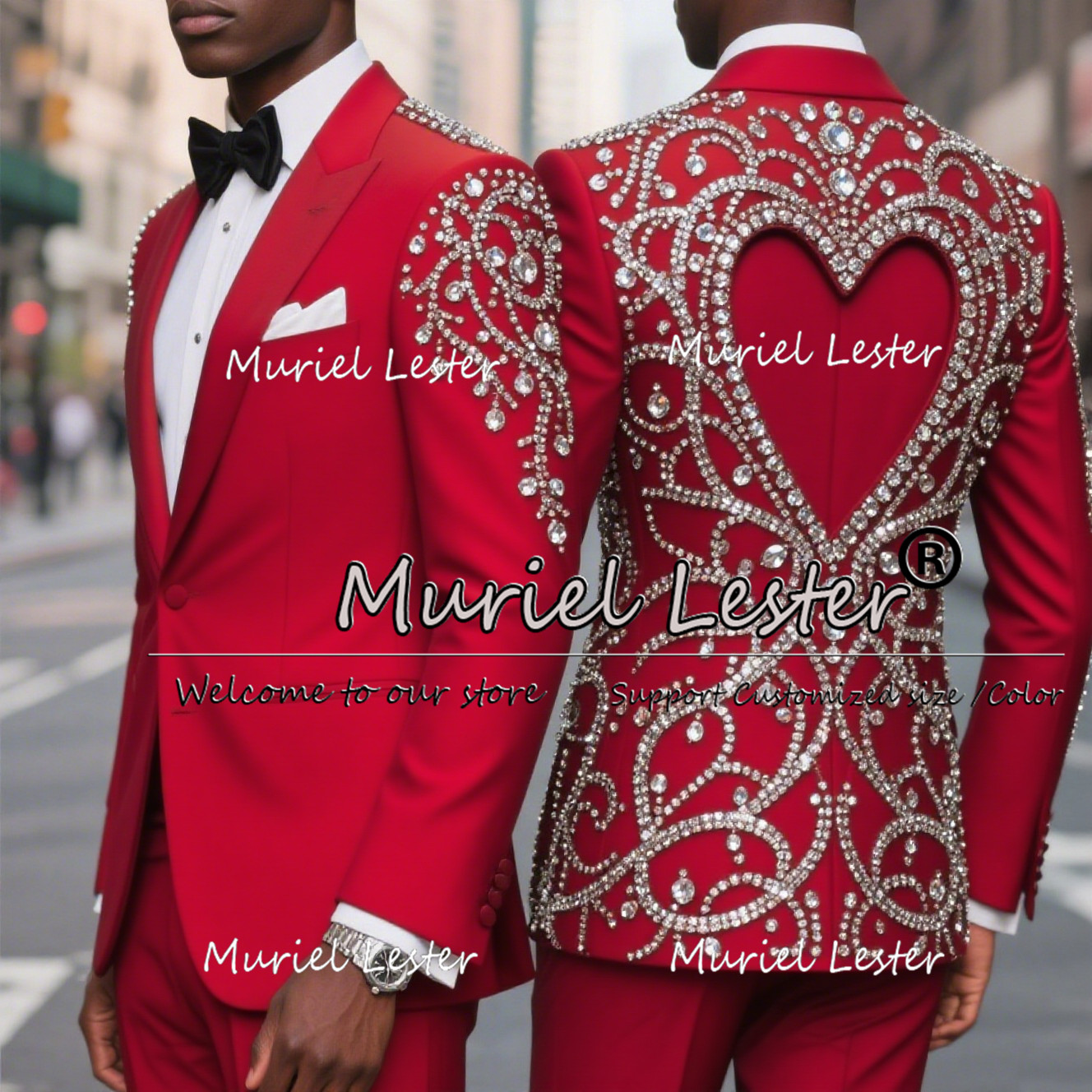 Mens Grooming Kit Luxury - Luxury Beaded Stones Tuxedos Suits For