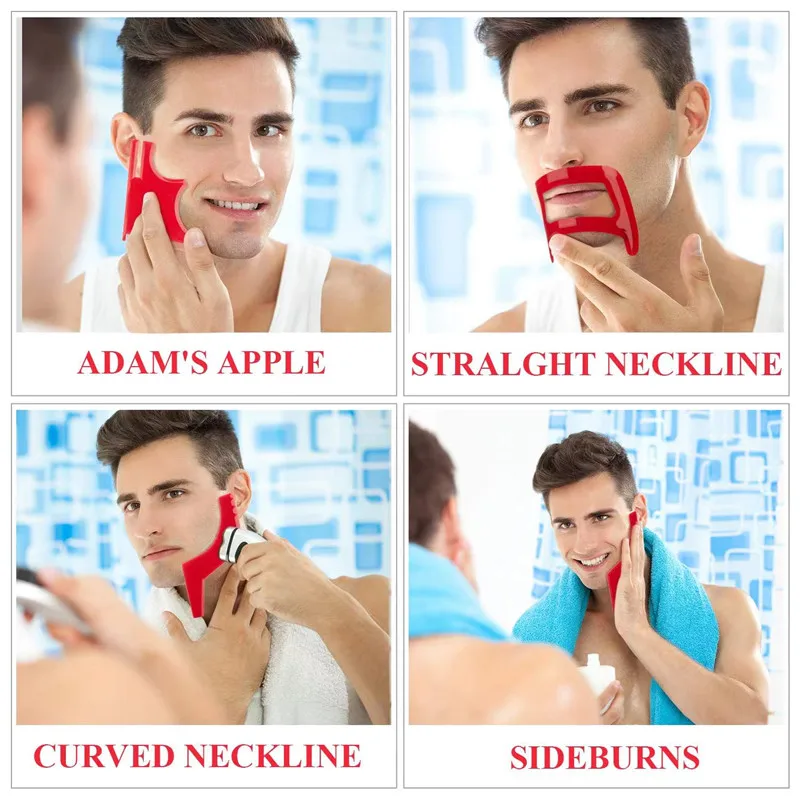 2/4Pcs Men's Beard Combs Hair  - Men'S Grooming Scissors のレビューと価格