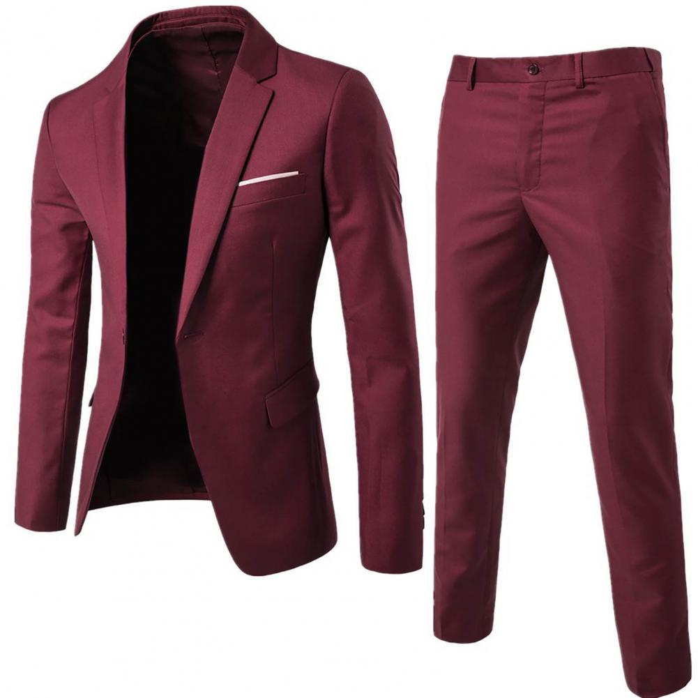 Men Pants Set Groom Wedding Bl - Men'S Grooming Room のレビューと価格