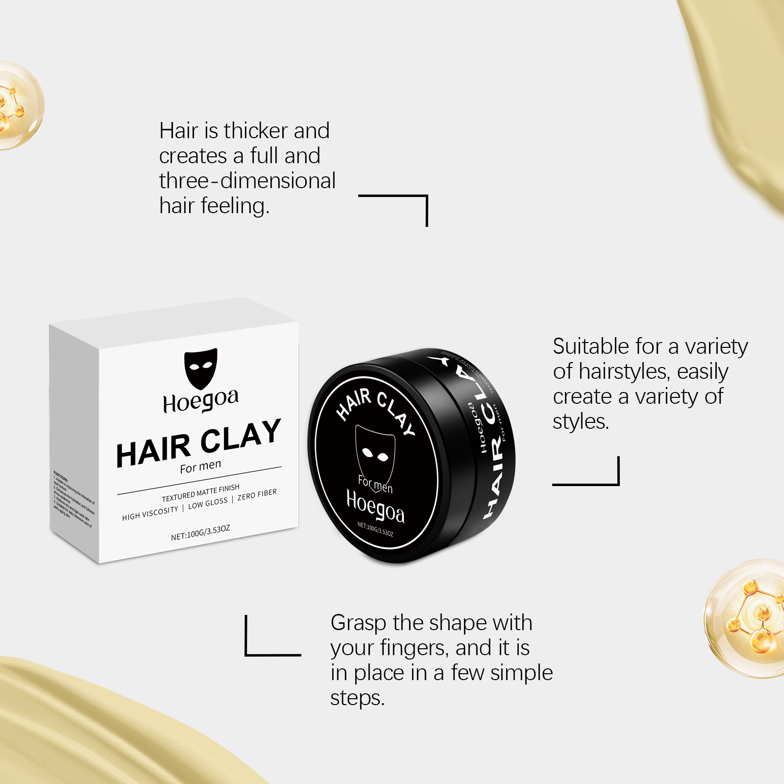 Matte Hair Styling Wax Lasting - Men'S Grooming Hair のレビューと価格