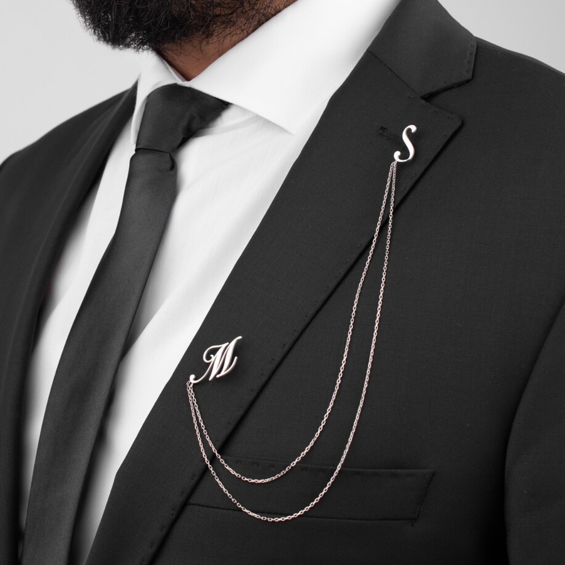 Custom Double Name Brooch Men  - Men Grooming Usa のレビューと価格