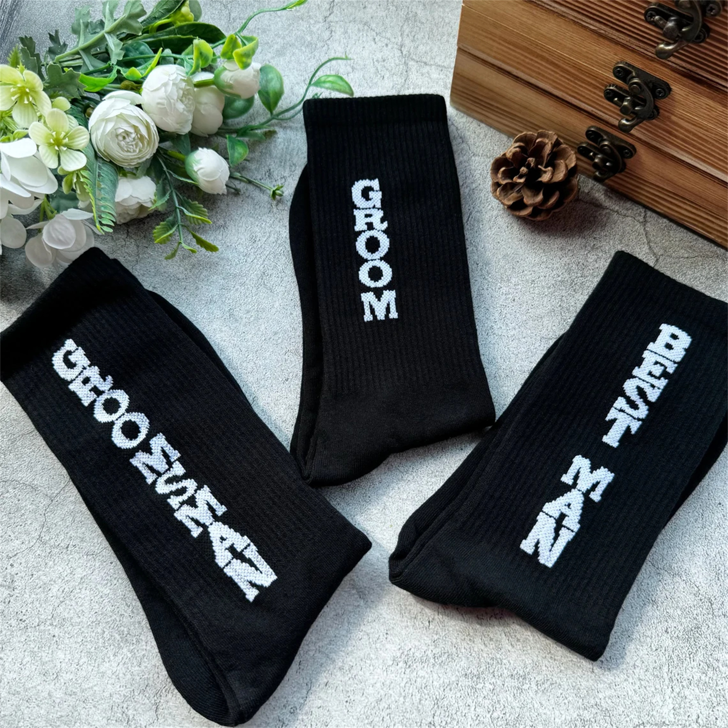 Groomsman Gift Socks, Wedding  - Men'S Grooming House のレビューと価格