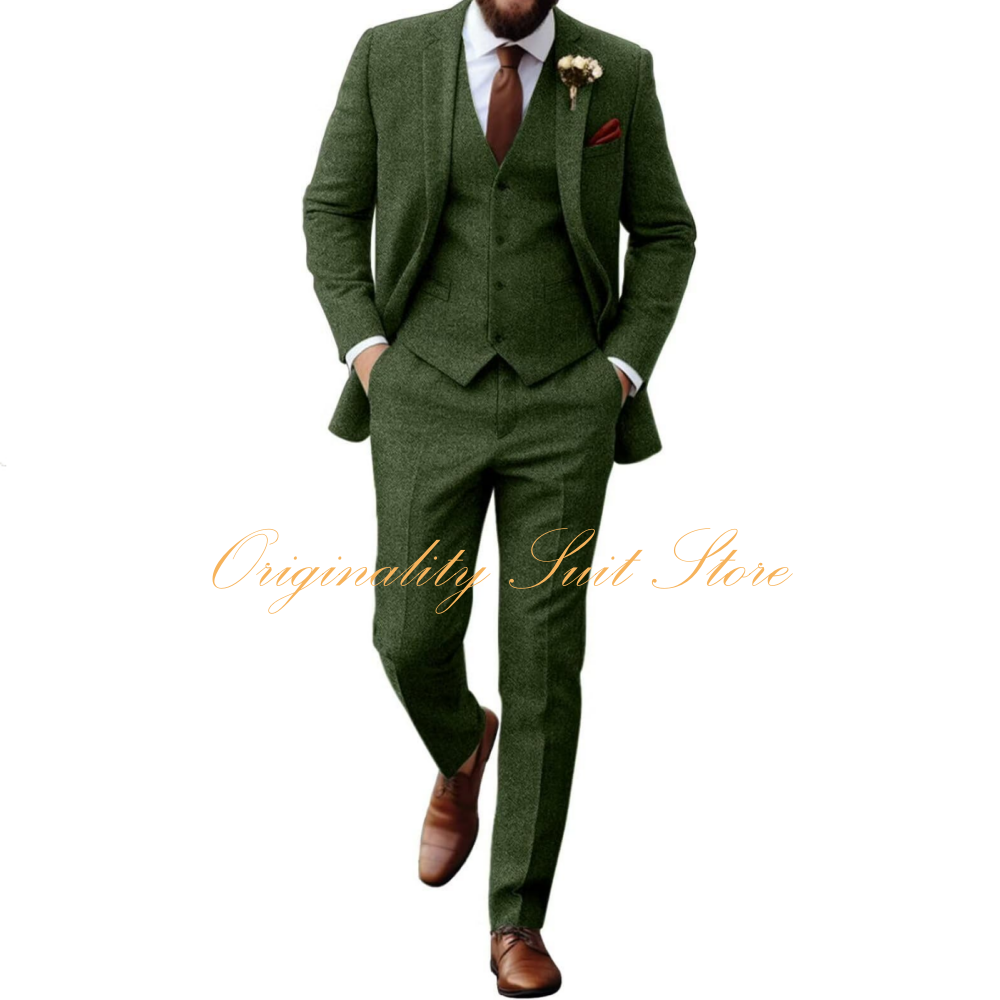 Retro Tweed Herringbone Suit f - Men'S Grooming Room のレビューと価格