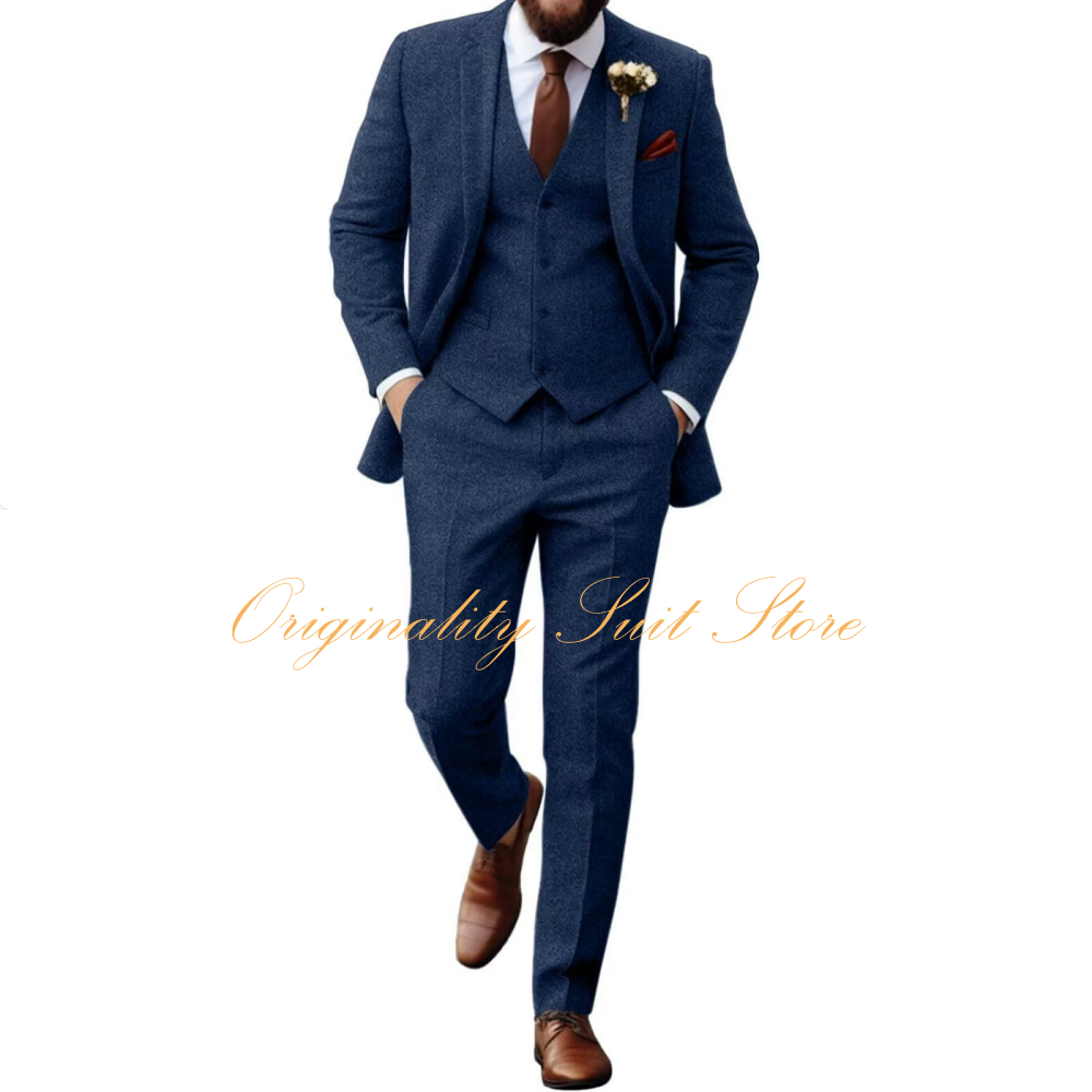 Retro Tweed Herringbone Suit f - Men'S Grooming Room のレビューと価格