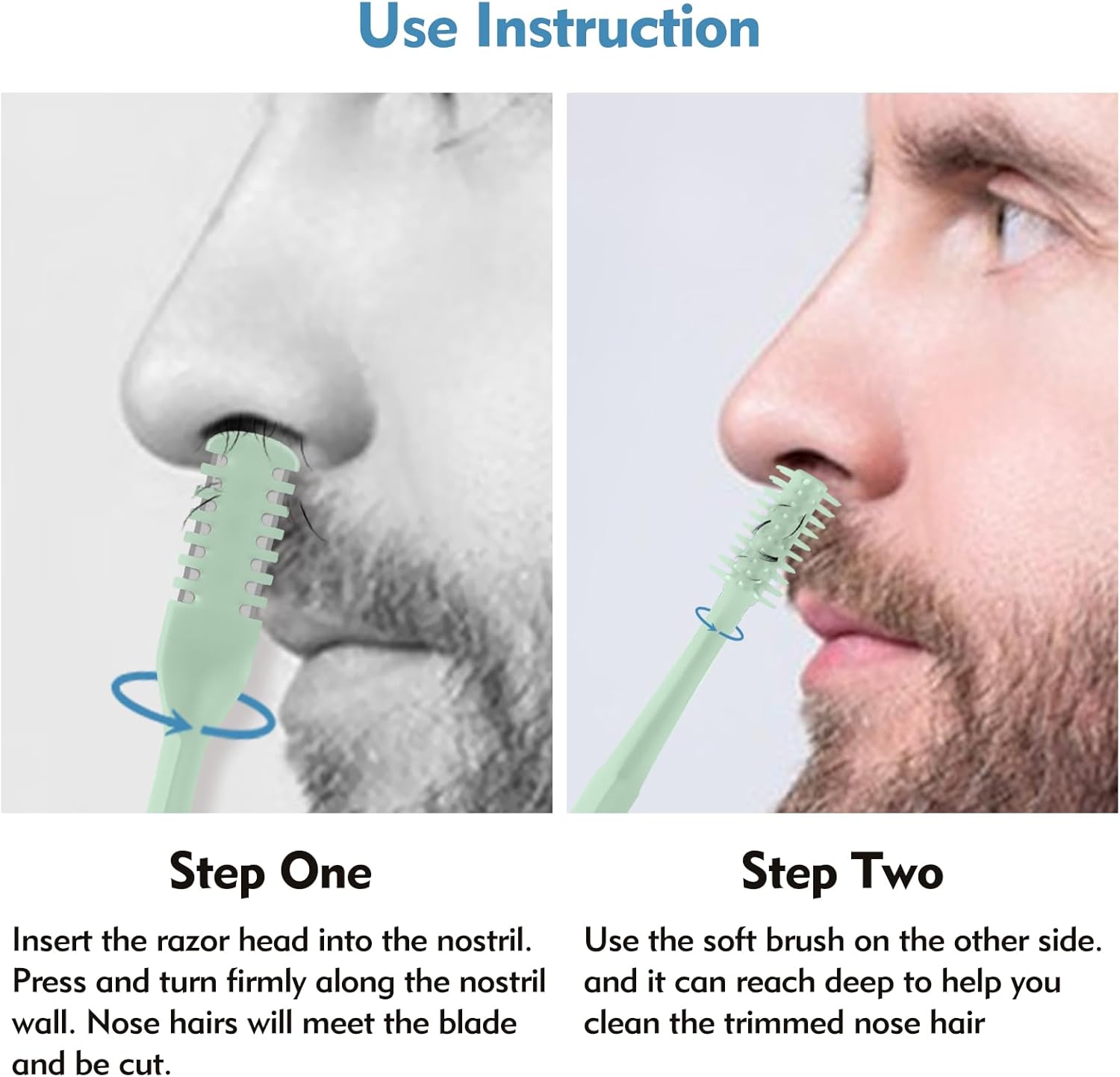5/20/50Pcs 2-in-1 Nasal Cutter - Men'S Grooming Scissors のレビューと価格