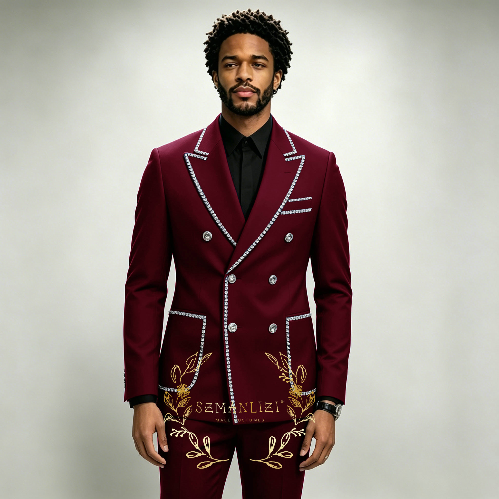 Luxury Men's Suits 2 Pieces Ro - Mens Grooming Kit Luxury のレビューと価格