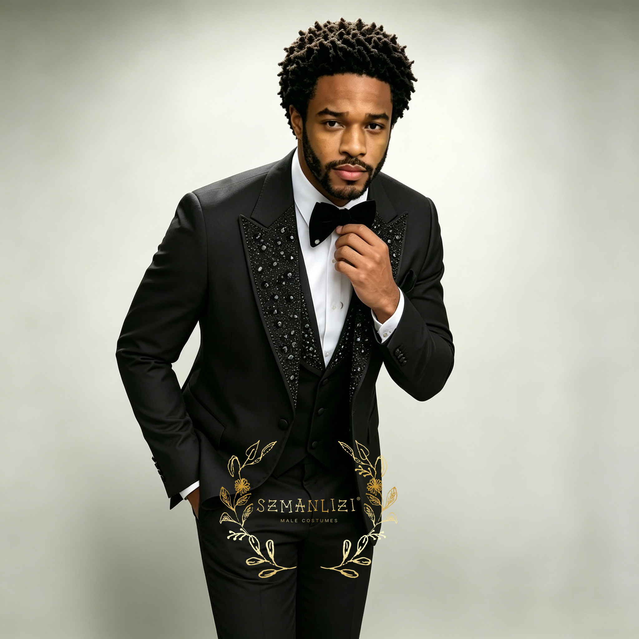Black Men Suits Luxury Stone C - Men'S Grooming Room のレビューと価格