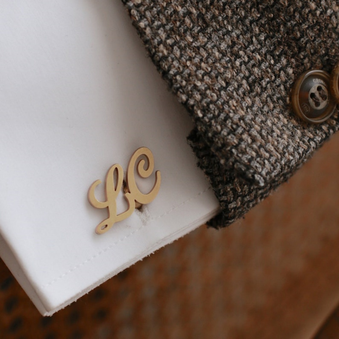 Custom Name Cufflinks for Men  - Men Grooming Usa のレビューと価格