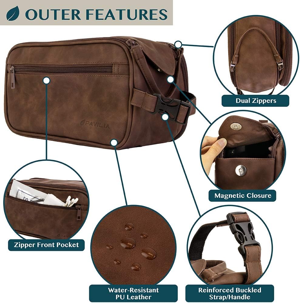 PAVILIA Toiletry Bag for Men,  - Men Grooming Usa のレビューと価格