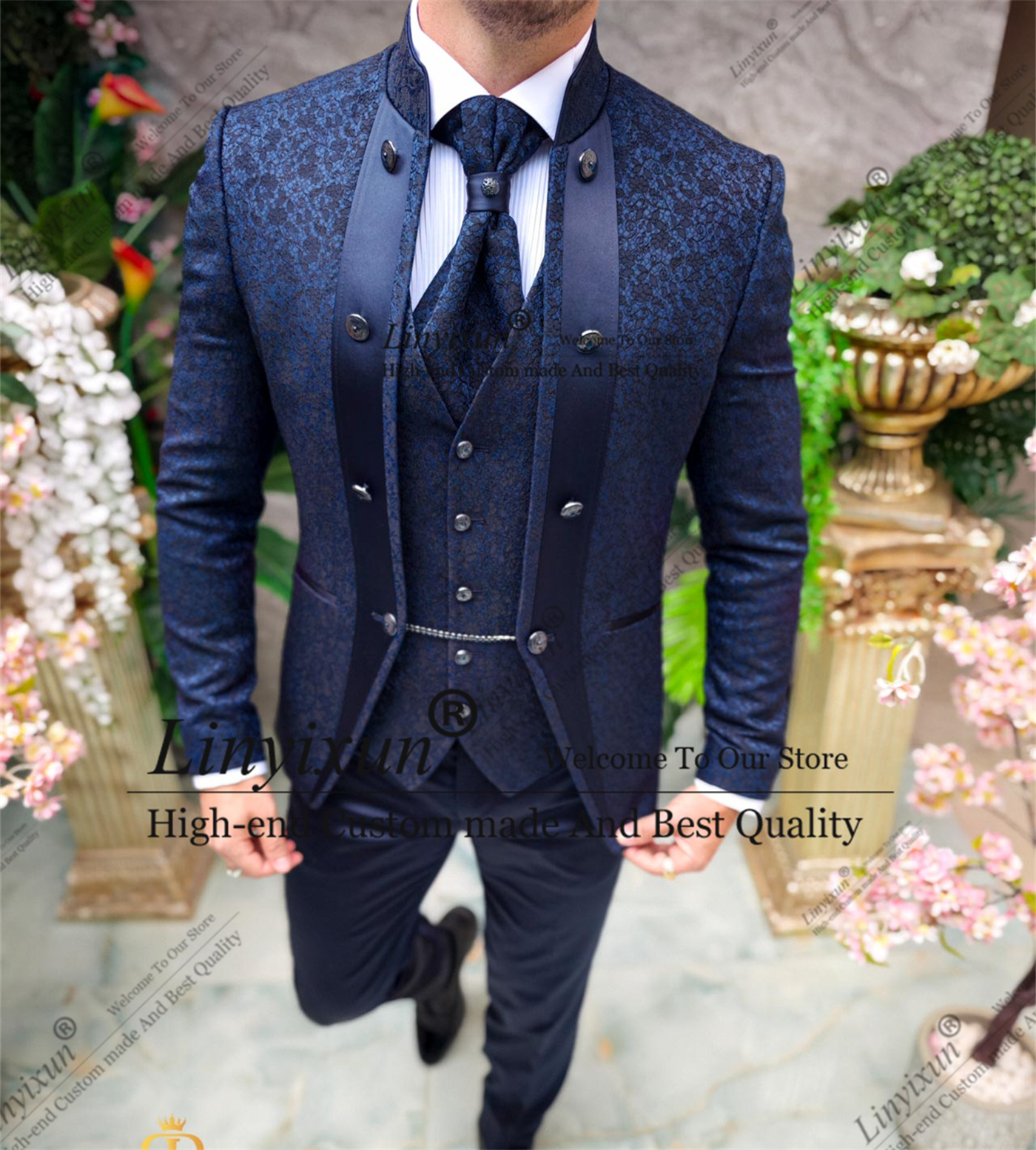 Elegance Jacquard Wedding Suit - Men'S Grooming Room のレビューと価格