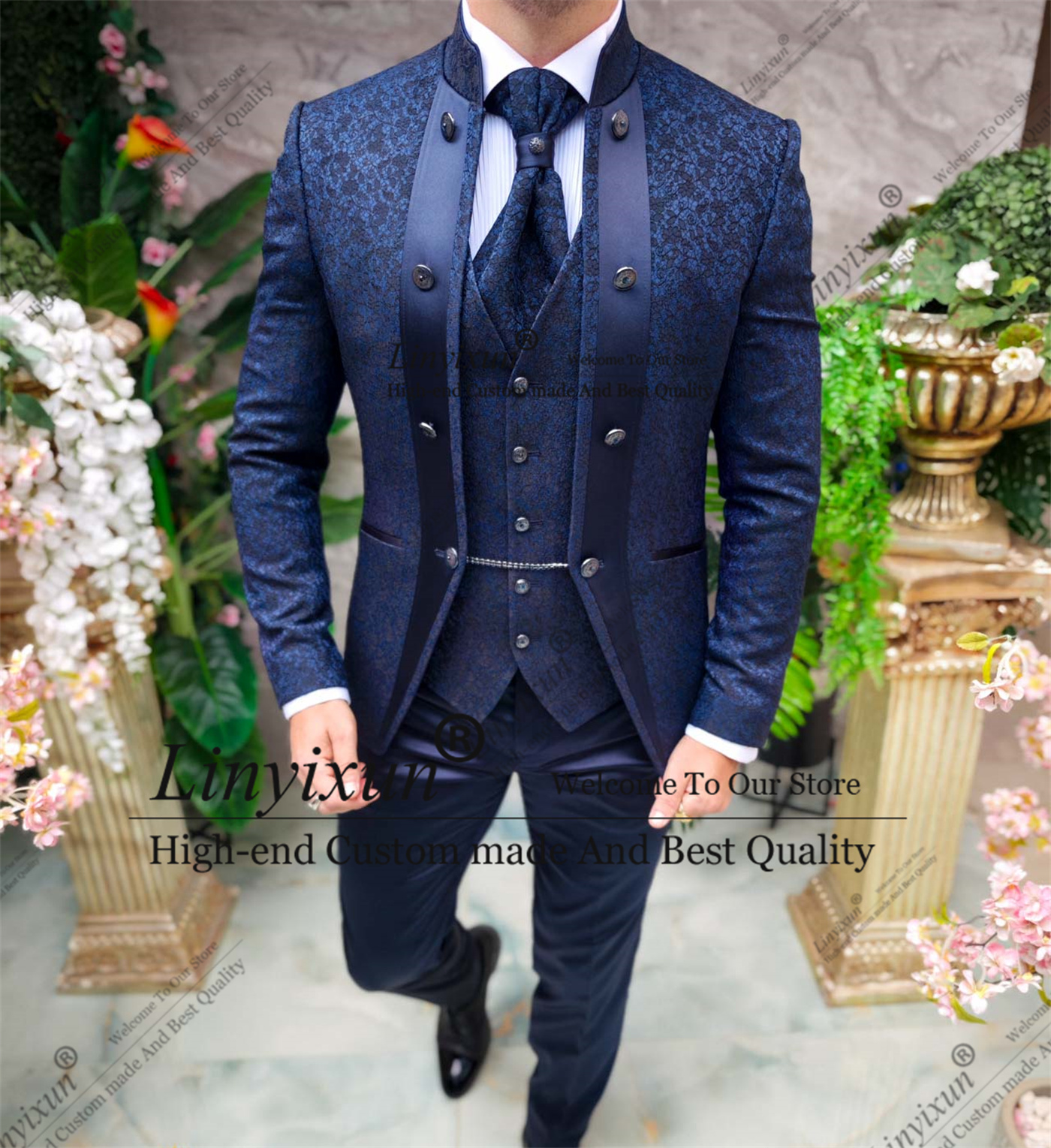 Elegance Jacquard Wedding Suit - Men'S Grooming Room のレビューと価格