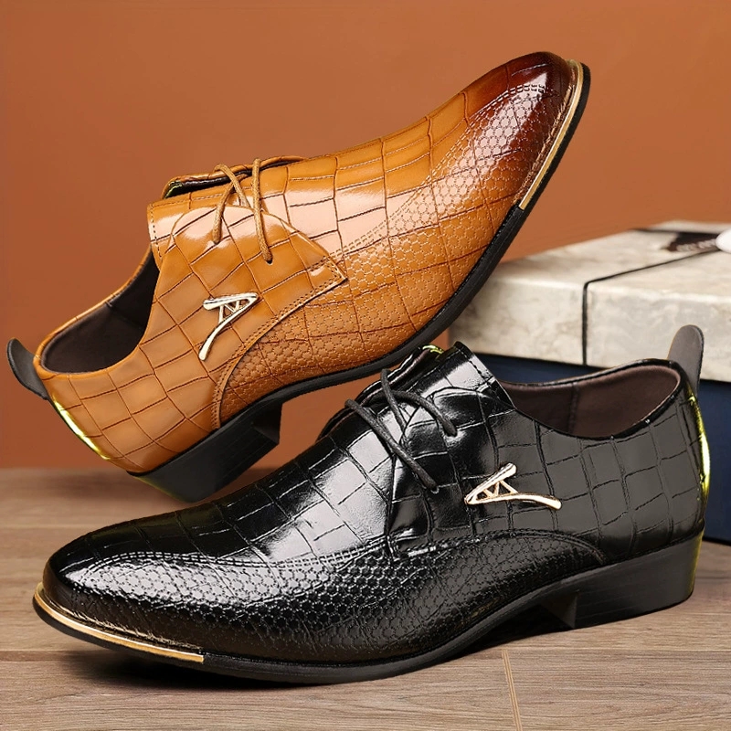 Fashion PU Leather Shoes Men B - Men'S Grooming Room のレビューと価格