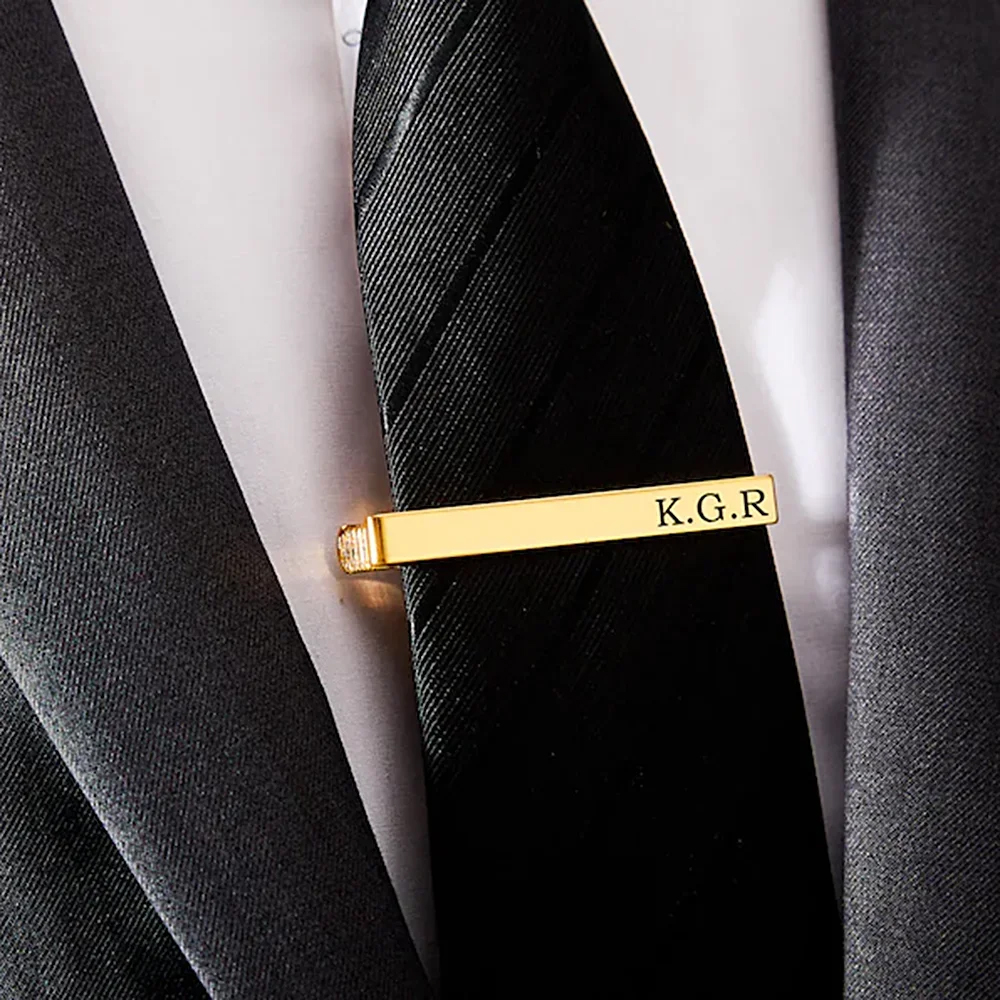 New Custom Carved Name Tie Cli - Men Grooming Usa のレビューと価格
