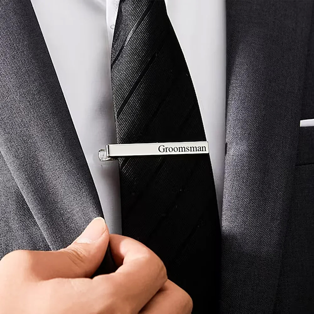 New Custom Carved Name Tie Cli - Men Grooming Usa のレビューと価格