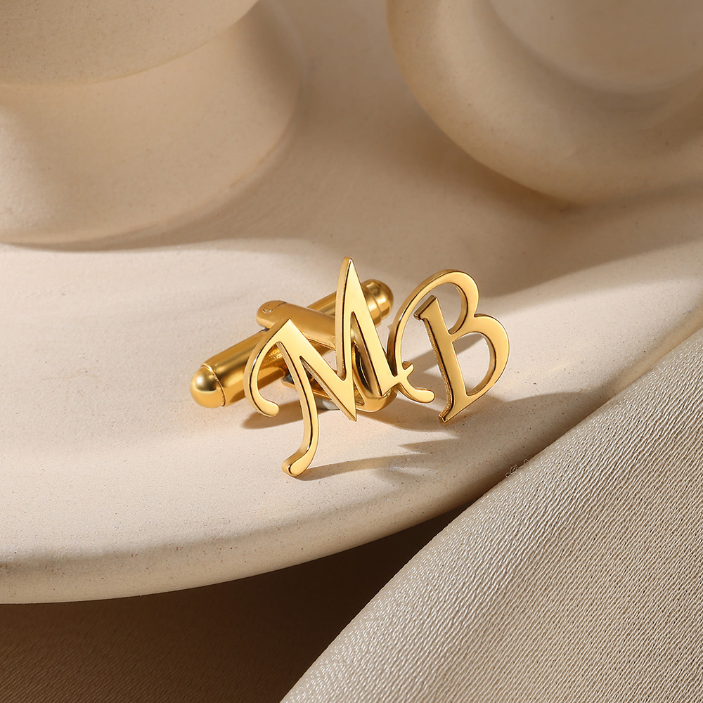 Customized Initial Letter Cuff - Men Grooming Usa のレビューと価格