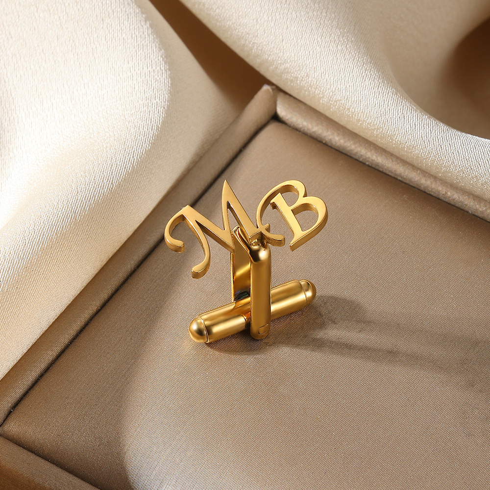 Customized Initial Letter Cuff - Men Grooming Usa のレビューと価格