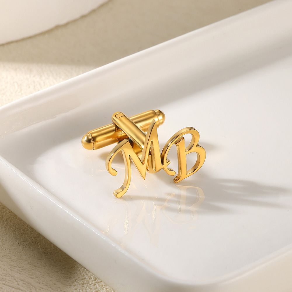 Customized Initial Letter Cuff - Men Grooming Usa のレビューと価格