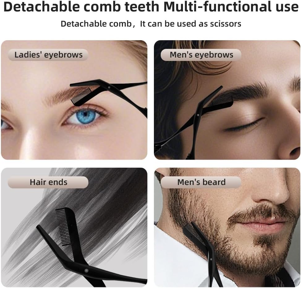 Eyebrow Scissors Trimmer with  - Men Grooming Usa のレビューと価格