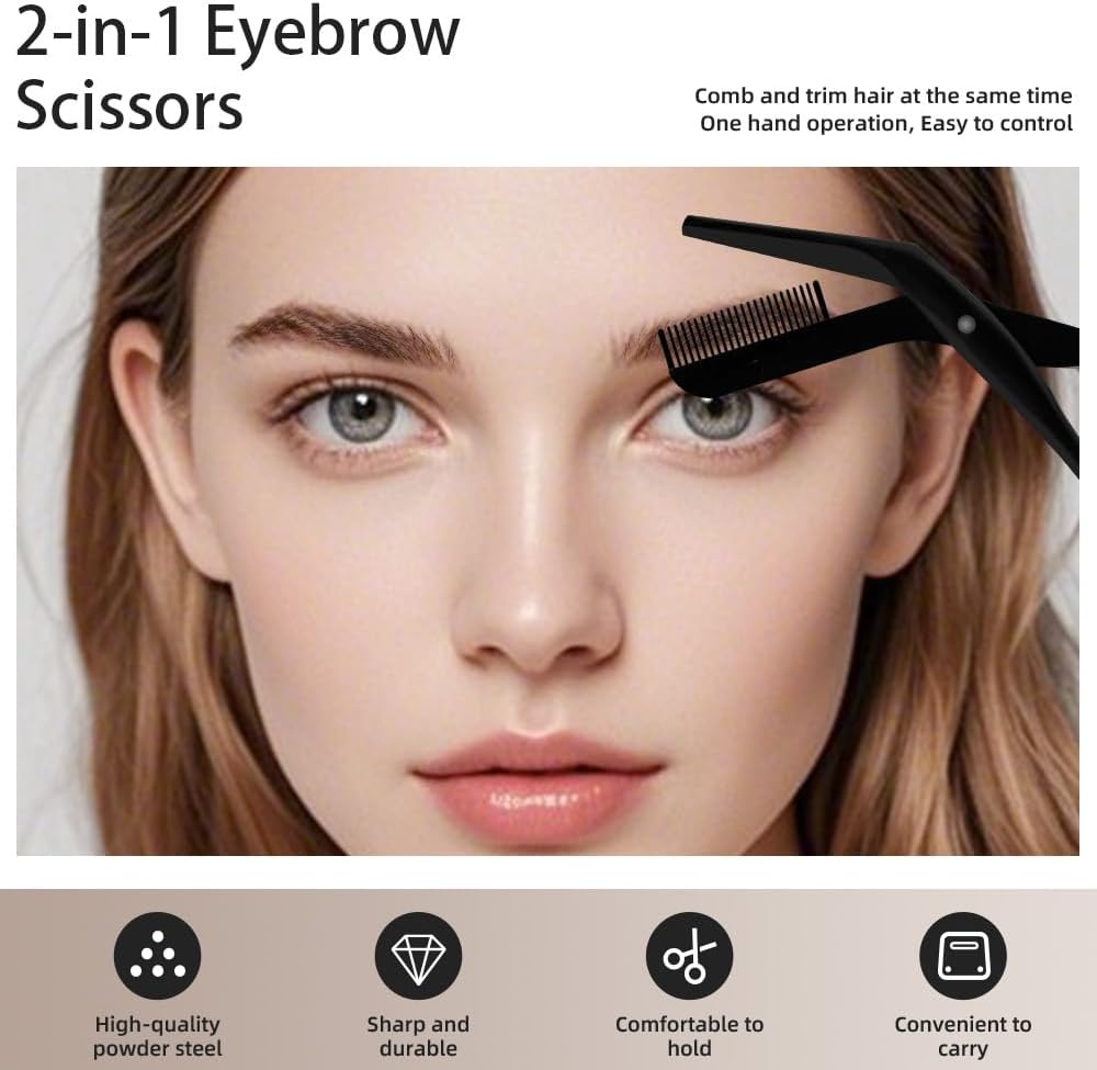 Eyebrow Scissors Trimmer with  - Men Grooming Usa のレビューと価格