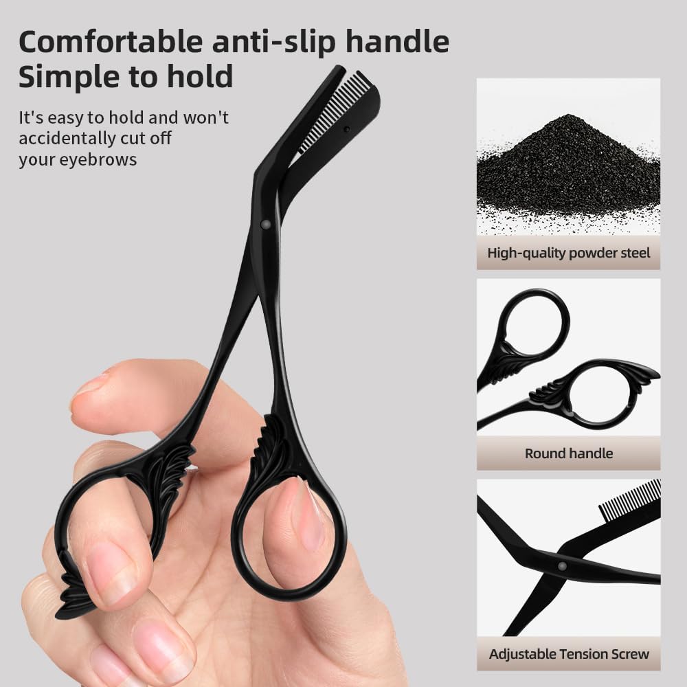 Eyebrow Scissors Trimmer with  - Men Grooming Usa のレビューと価格