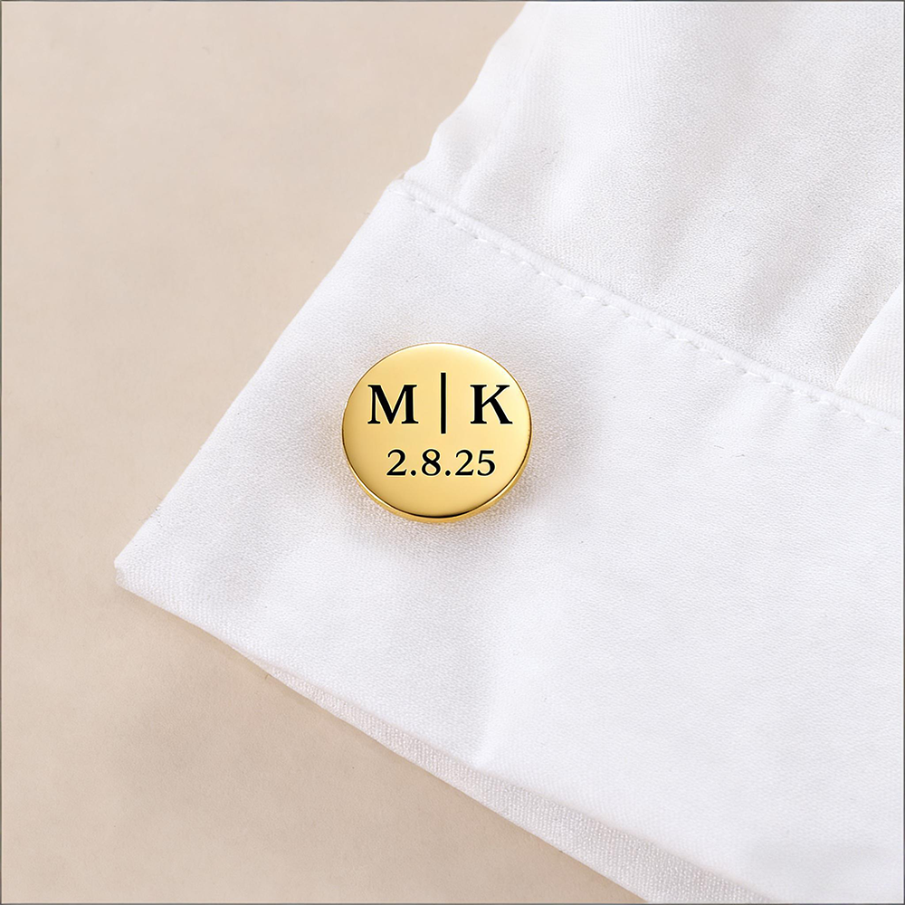 Custom Date Cufflinks Stainles - Men Grooming Usa のレビューと価格
