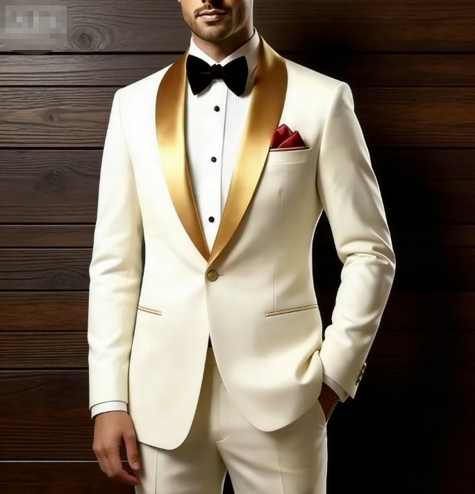 New Gold Lapel Ivory Business  - Men'S Grooming Room のレビューと価格
