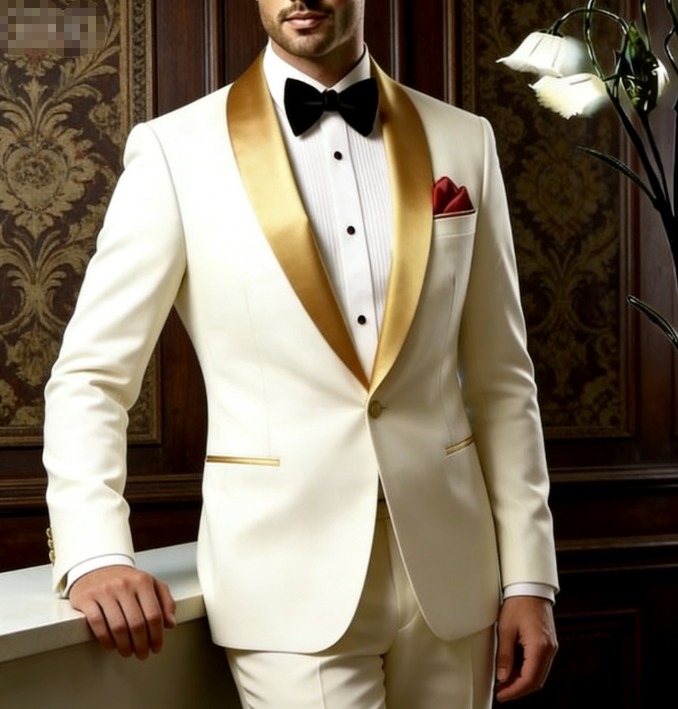 New Gold Lapel Ivory Business  - Men'S Grooming Room のレビューと価格