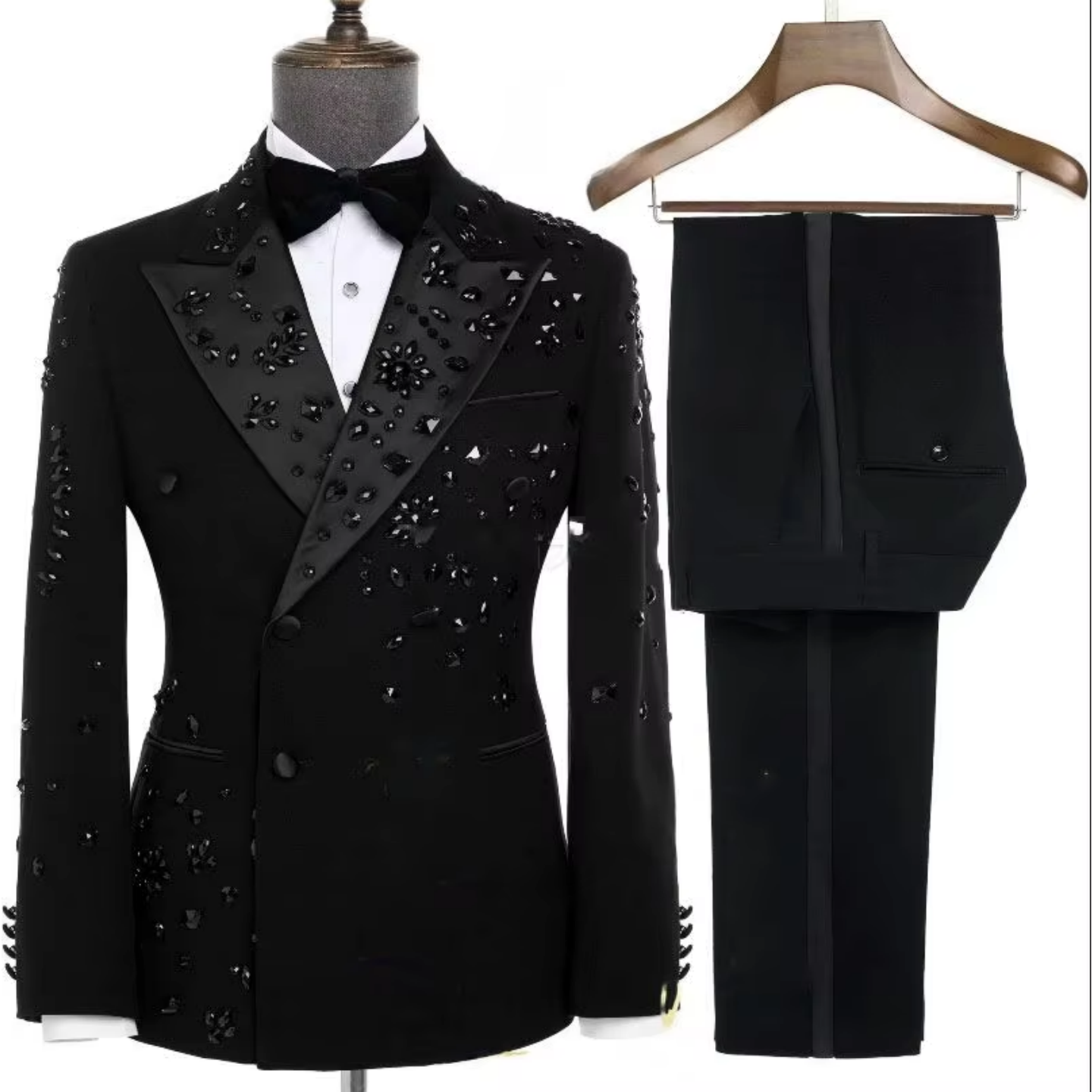 Luxury Black Beaded Men's Doub - Mens Grooming Kit Luxury のレビューと価格