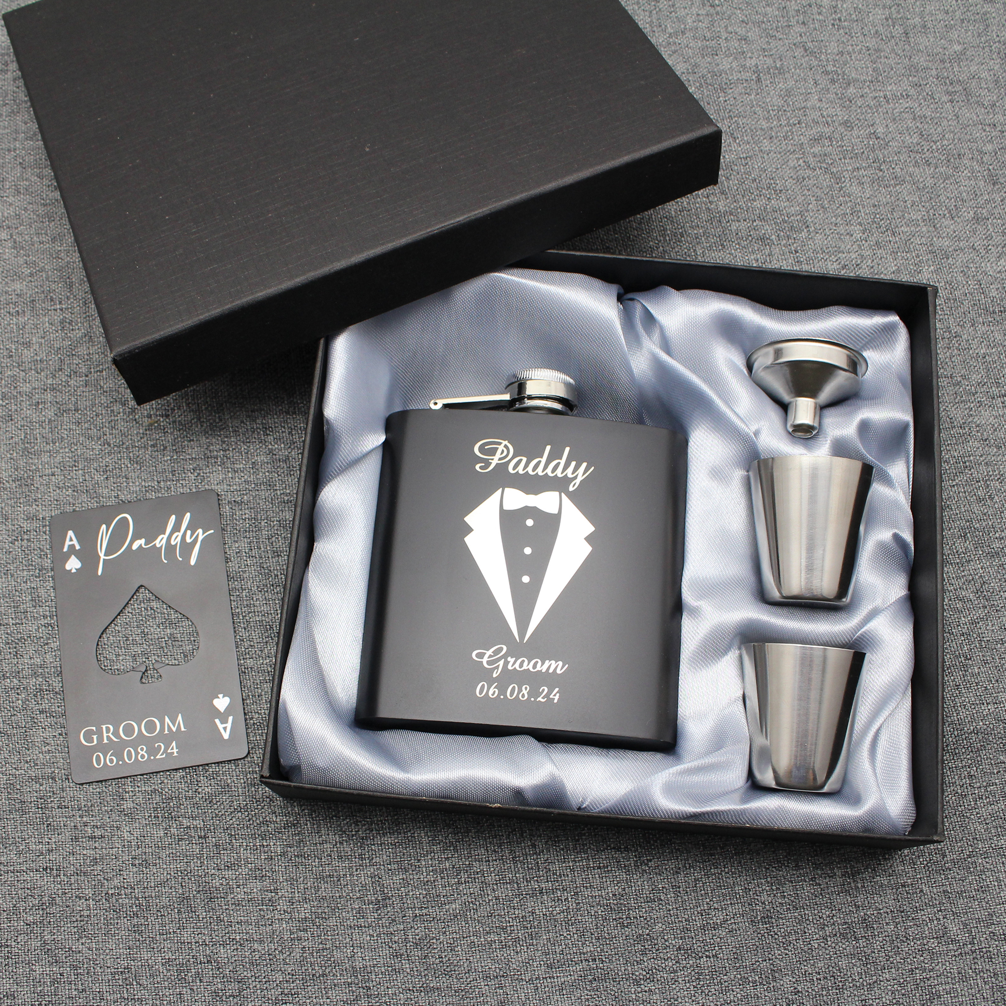 Personalized Hip Flask Bottle  - Men'S Grooming House のレビューと価格