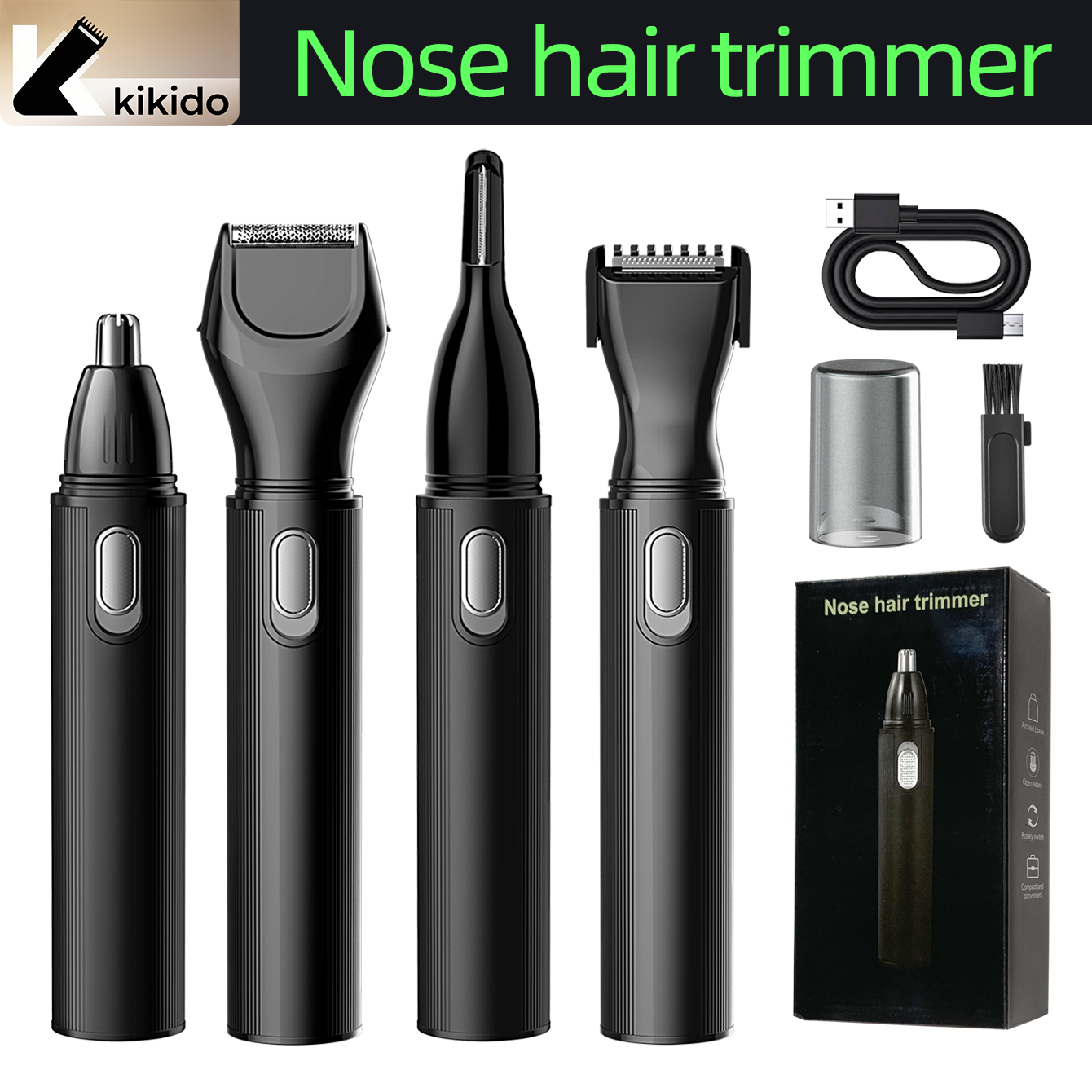 KIKIDO 4 in 1 Nose Hair Trimme - Men'S Grooming Room のレビューと価格