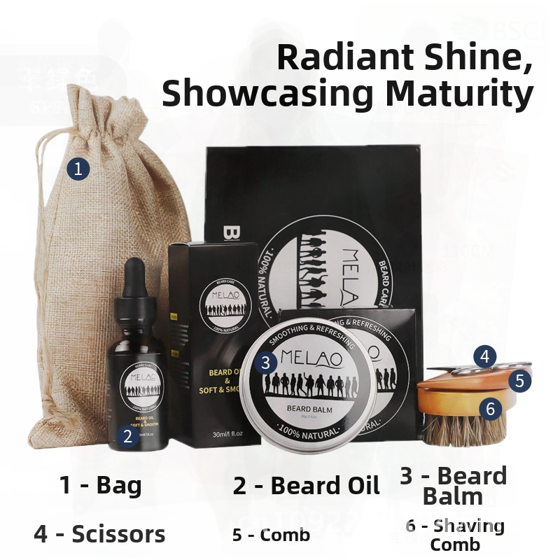 Men's Beard Care Kit - 5-Piece - Men'S Grooming Aftershave のレビューと価格