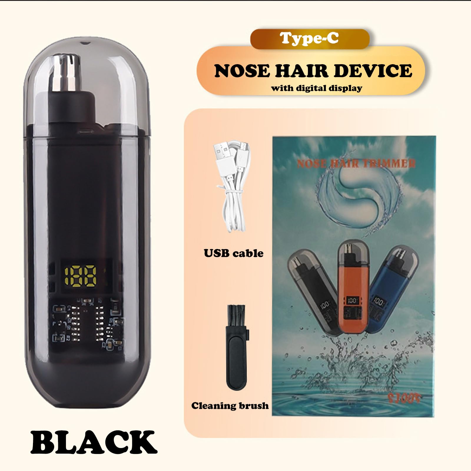 USB Rechargeable Nose and Ear  - Men'S Grooming Scissors のレビューと価格
